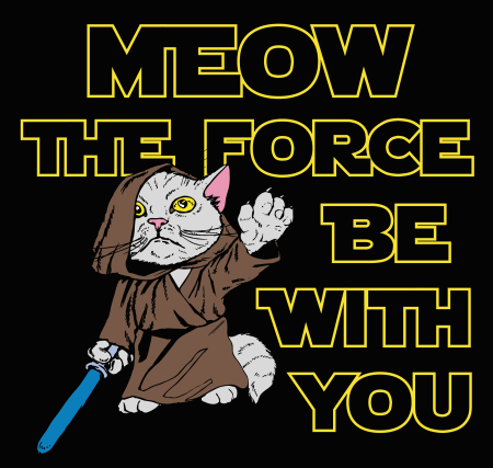 Meow the Force T Shirt